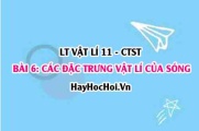 Chu kì, tần số, biên độ sóng? công thức tính bước sóng và tốc độ truyền sóng? Phương trình sóng? Vật lí 11 bài 6 CTST